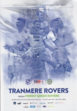 Tranmere Rovers v Forest Green Rovers Match Programme 2019-05-10